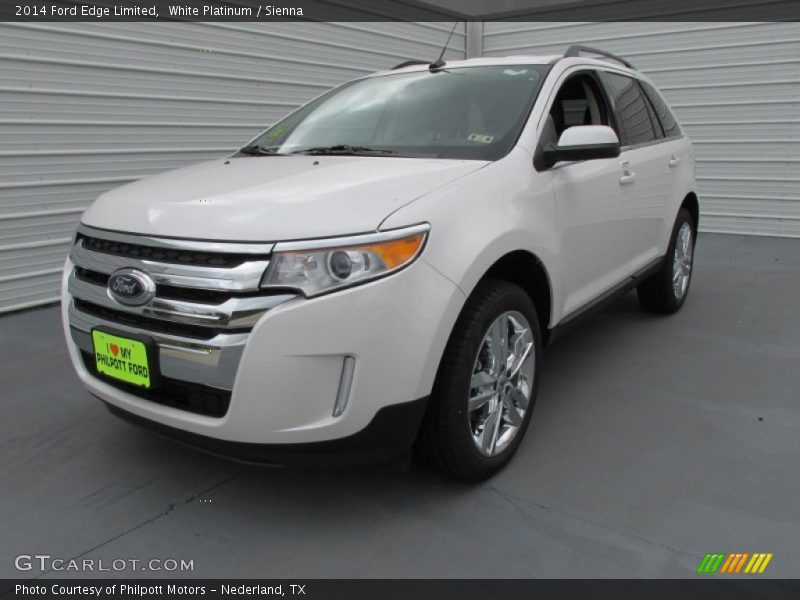 White Platinum / Sienna 2014 Ford Edge Limited