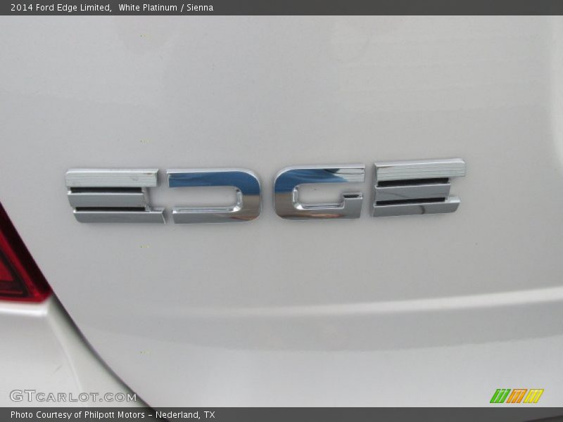 White Platinum / Sienna 2014 Ford Edge Limited