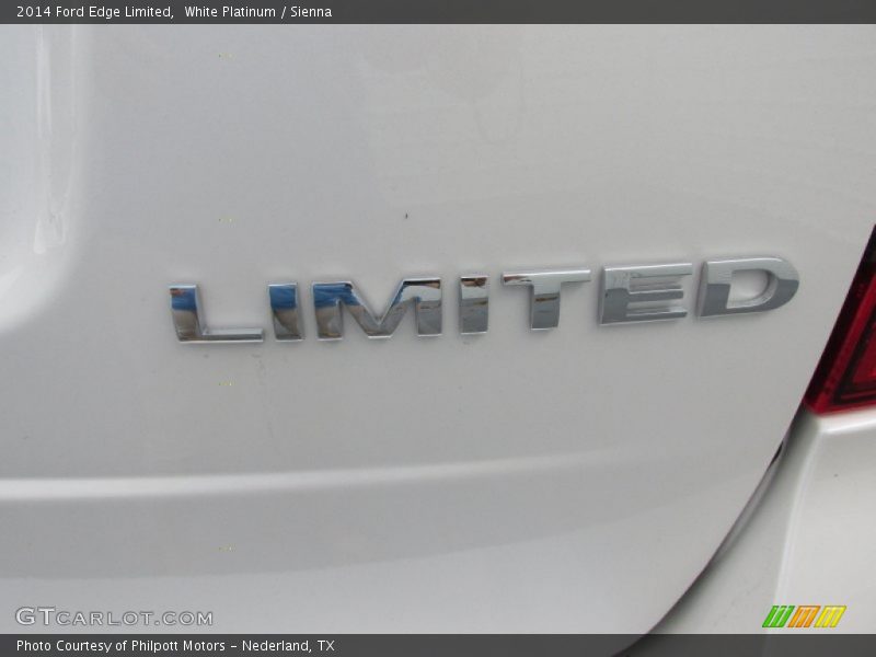 White Platinum / Sienna 2014 Ford Edge Limited