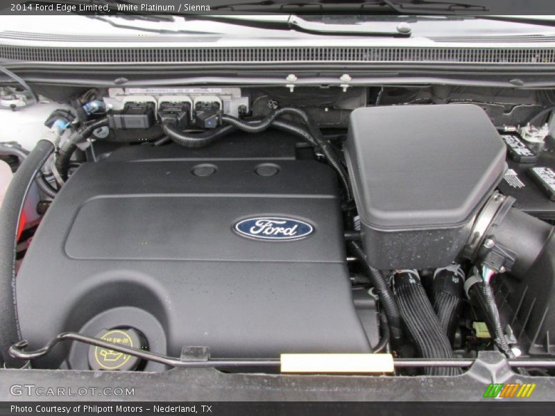 White Platinum / Sienna 2014 Ford Edge Limited