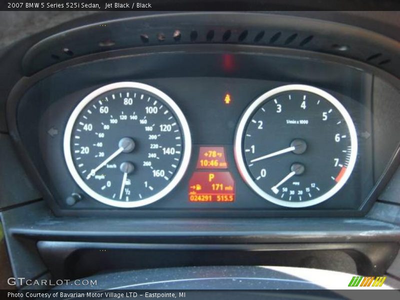 Jet Black / Black 2007 BMW 5 Series 525i Sedan