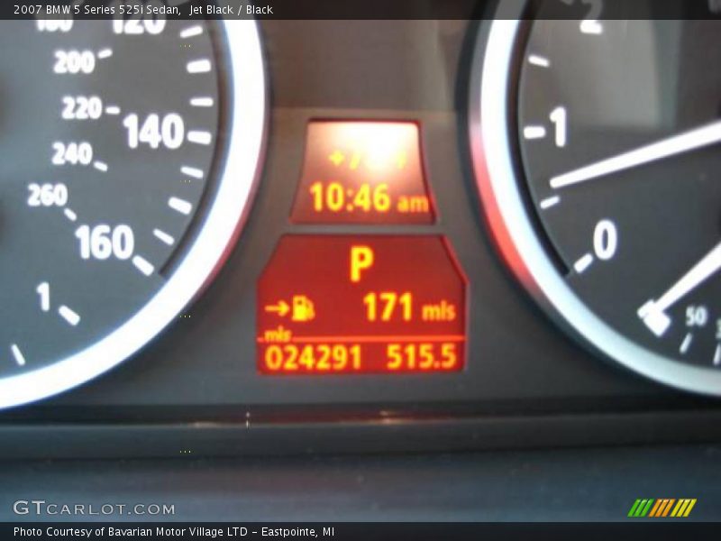 Jet Black / Black 2007 BMW 5 Series 525i Sedan