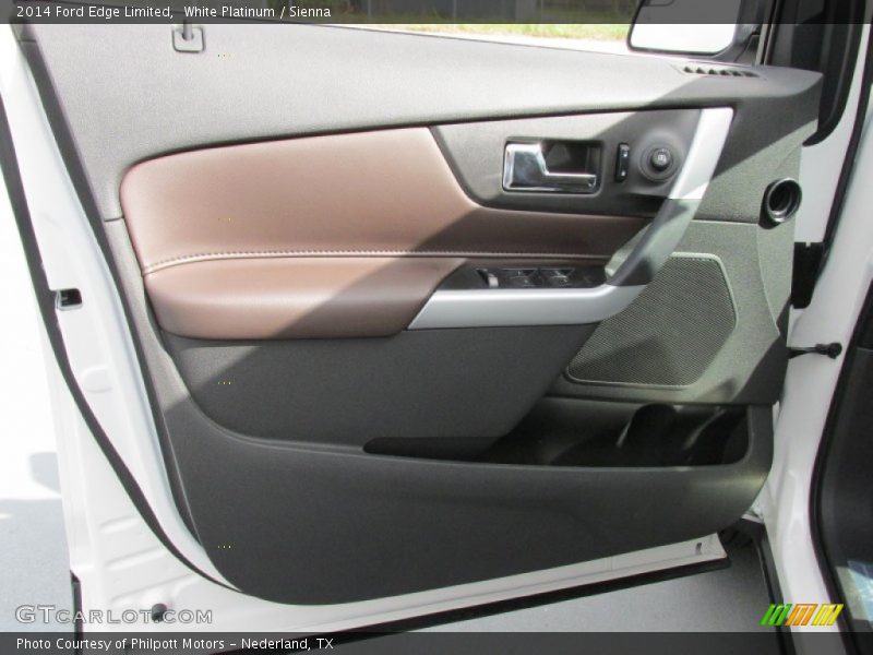 White Platinum / Sienna 2014 Ford Edge Limited