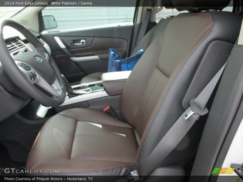 White Platinum / Sienna 2014 Ford Edge Limited