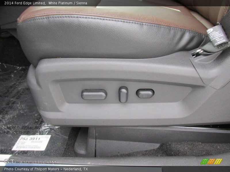 White Platinum / Sienna 2014 Ford Edge Limited