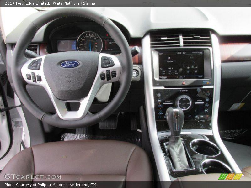 White Platinum / Sienna 2014 Ford Edge Limited
