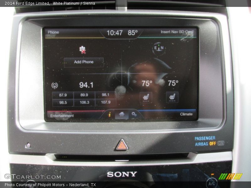 White Platinum / Sienna 2014 Ford Edge Limited