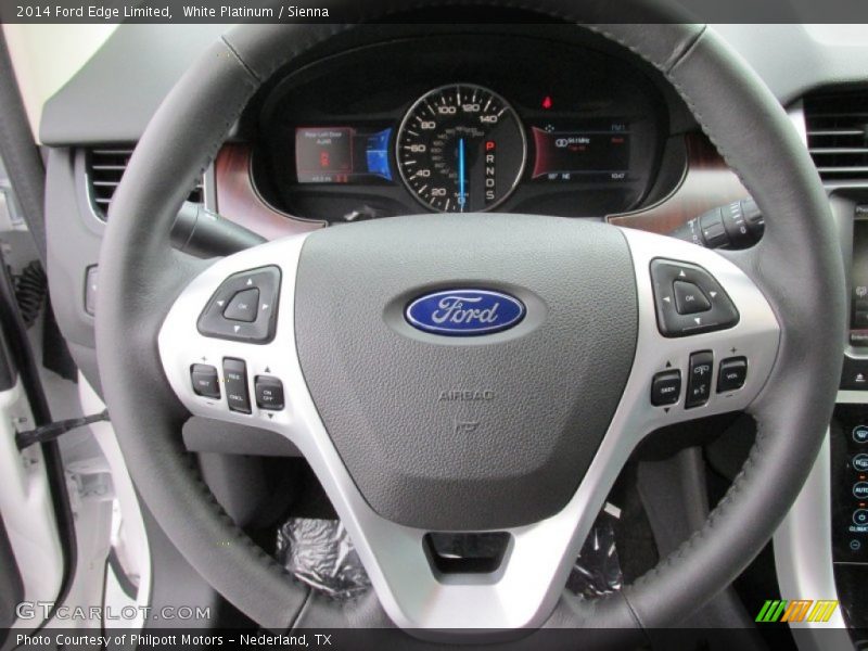 White Platinum / Sienna 2014 Ford Edge Limited