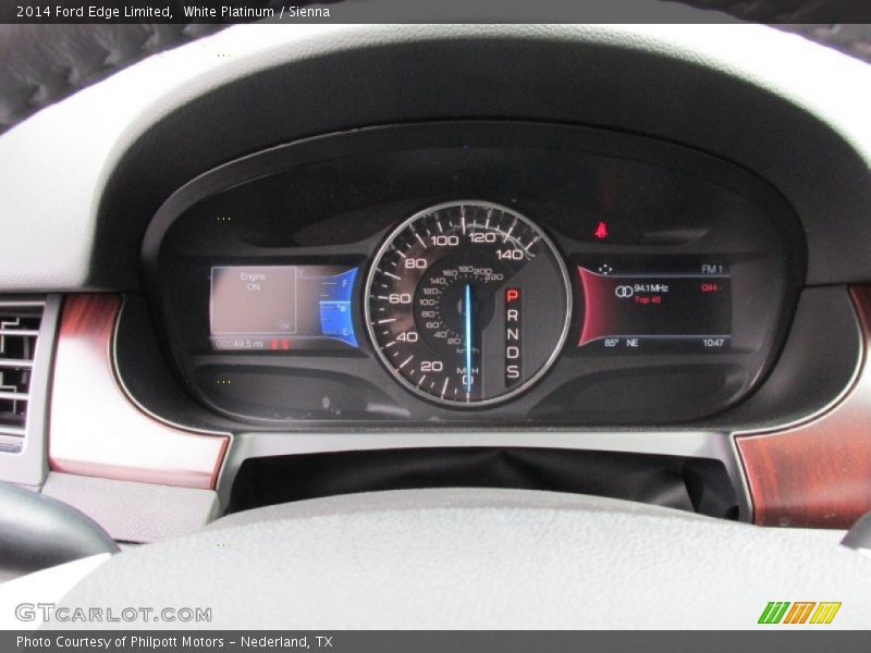 White Platinum / Sienna 2014 Ford Edge Limited