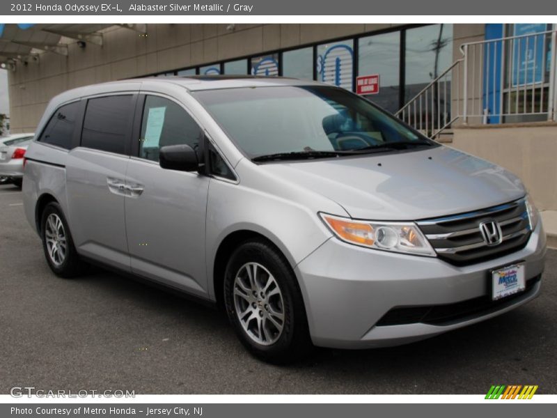 Alabaster Silver Metallic / Gray 2012 Honda Odyssey EX-L