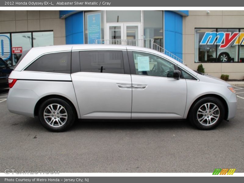 Alabaster Silver Metallic / Gray 2012 Honda Odyssey EX-L