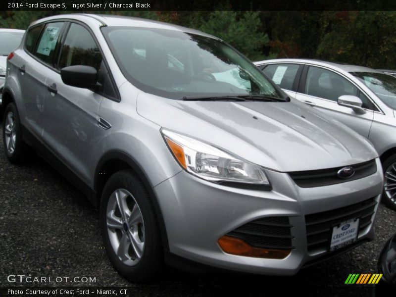 Ingot Silver / Charcoal Black 2014 Ford Escape S