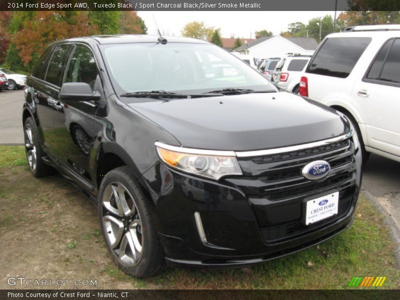 Tuxedo Black / Sport Charcoal Black/Silver Smoke Metallic 2014 Ford Edge Sport AWD