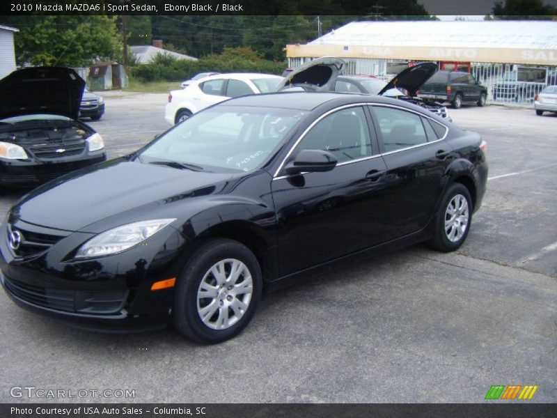 Ebony Black / Black 2010 Mazda MAZDA6 i Sport Sedan
