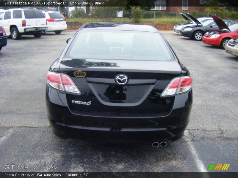 Ebony Black / Black 2010 Mazda MAZDA6 i Sport Sedan
