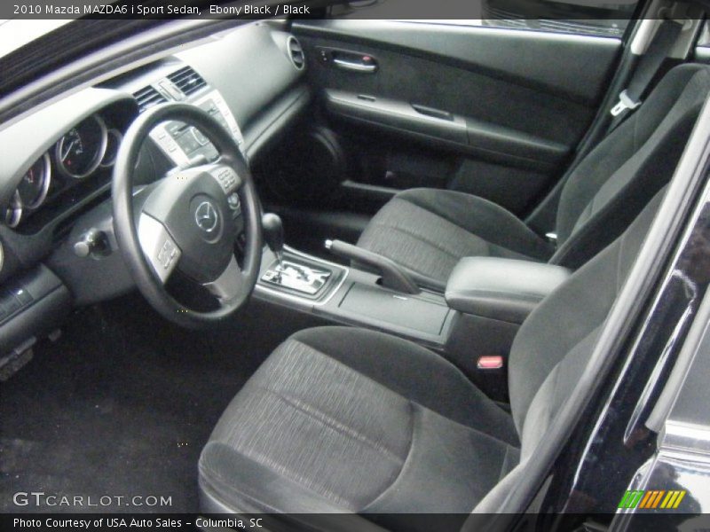 Ebony Black / Black 2010 Mazda MAZDA6 i Sport Sedan