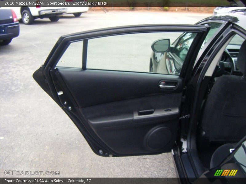 Ebony Black / Black 2010 Mazda MAZDA6 i Sport Sedan