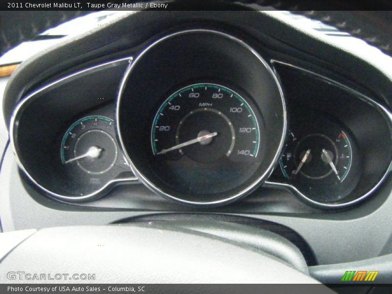 Taupe Gray Metallic / Ebony 2011 Chevrolet Malibu LT