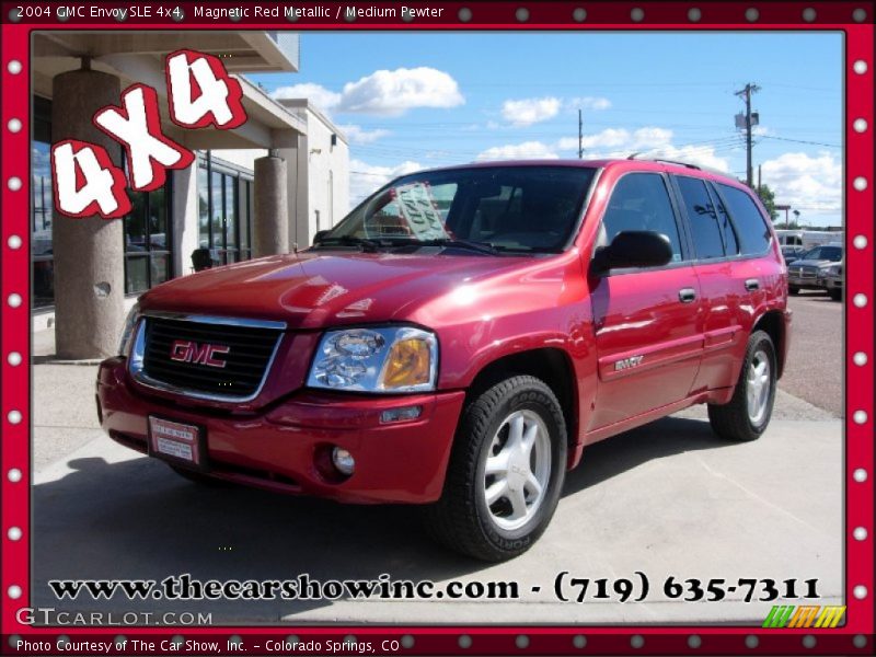Magnetic Red Metallic / Medium Pewter 2004 GMC Envoy SLE 4x4