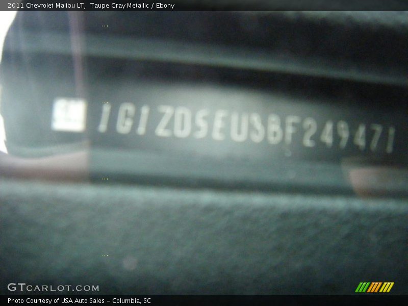 Taupe Gray Metallic / Ebony 2011 Chevrolet Malibu LT