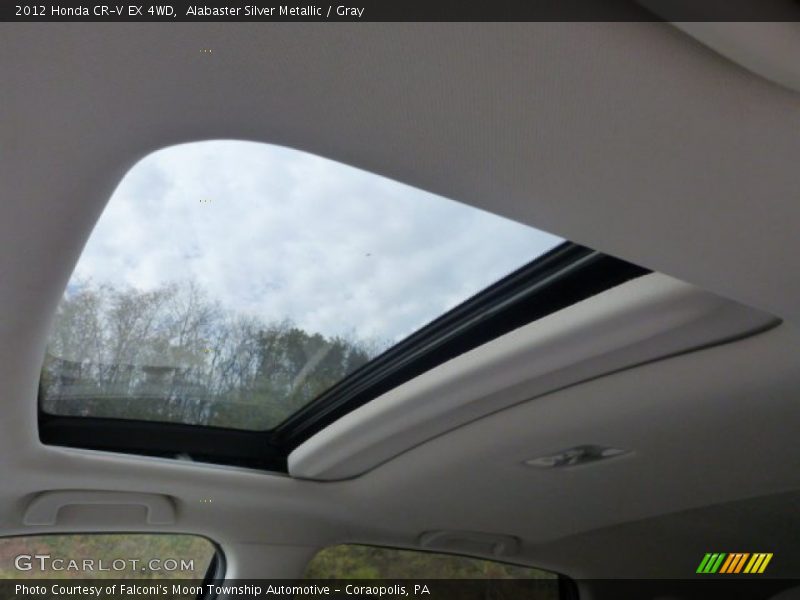 Alabaster Silver Metallic / Gray 2012 Honda CR-V EX 4WD