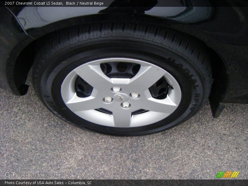 Black / Neutral Beige 2007 Chevrolet Cobalt LS Sedan