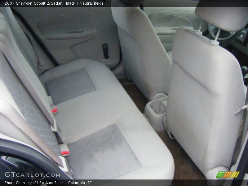 Black / Neutral Beige 2007 Chevrolet Cobalt LS Sedan