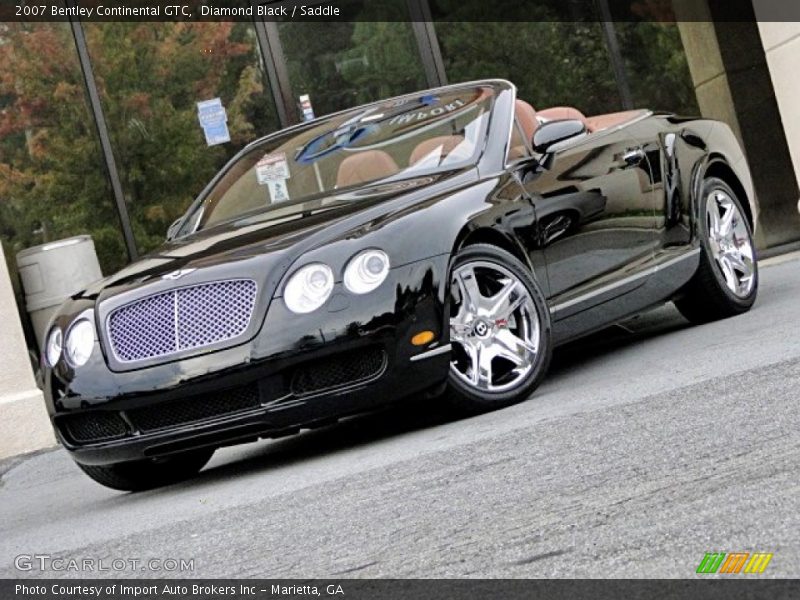 Diamond Black / Saddle 2007 Bentley Continental GTC