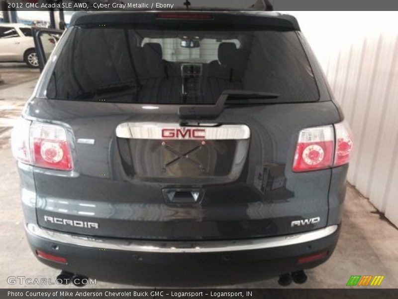 Cyber Gray Metallic / Ebony 2012 GMC Acadia SLE AWD