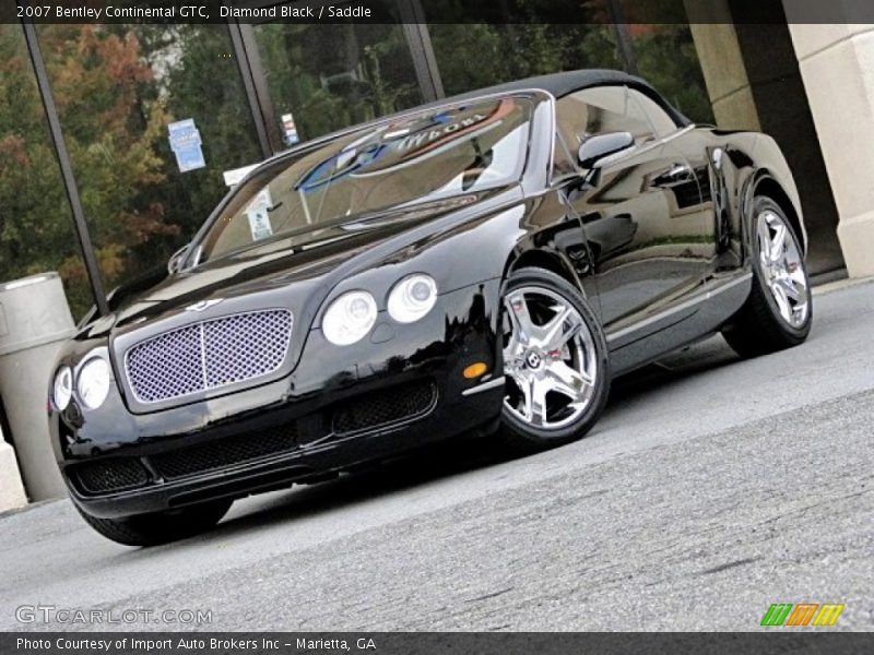 Diamond Black / Saddle 2007 Bentley Continental GTC