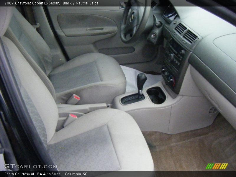 Black / Neutral Beige 2007 Chevrolet Cobalt LS Sedan