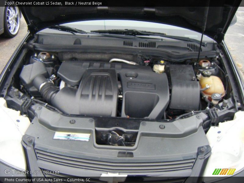 Black / Neutral Beige 2007 Chevrolet Cobalt LS Sedan