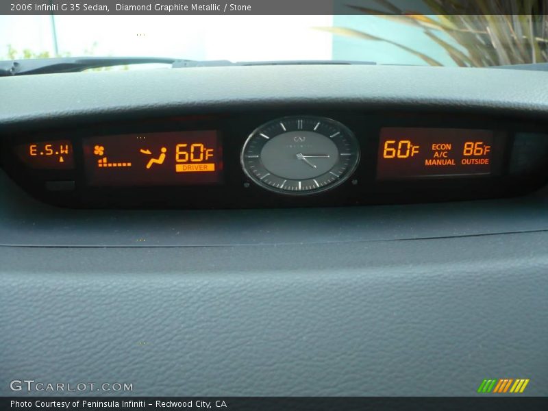 Diamond Graphite Metallic / Stone 2006 Infiniti G 35 Sedan