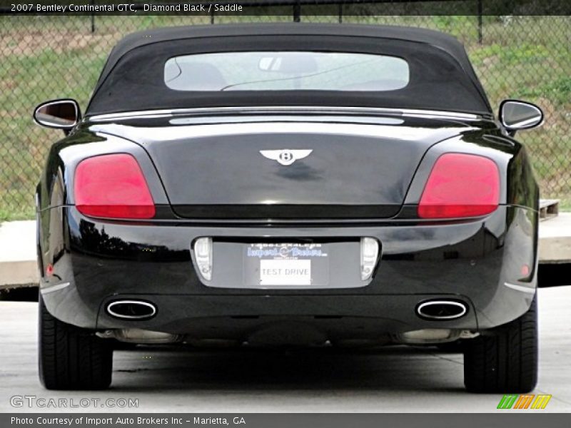 Diamond Black / Saddle 2007 Bentley Continental GTC