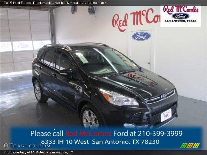 Tuxedo Black Metallic / Charcoal Black 2015 Ford Escape Titanium