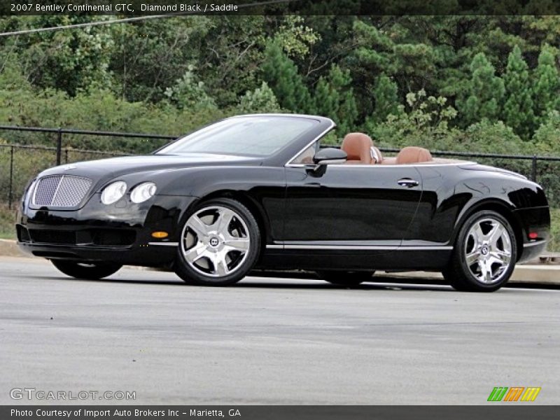 Diamond Black / Saddle 2007 Bentley Continental GTC