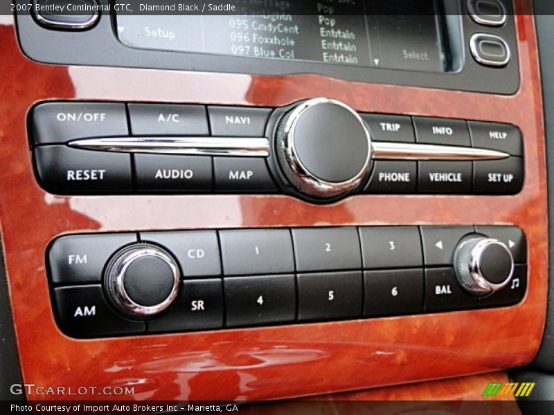 Controls of 2007 Continental GTC 