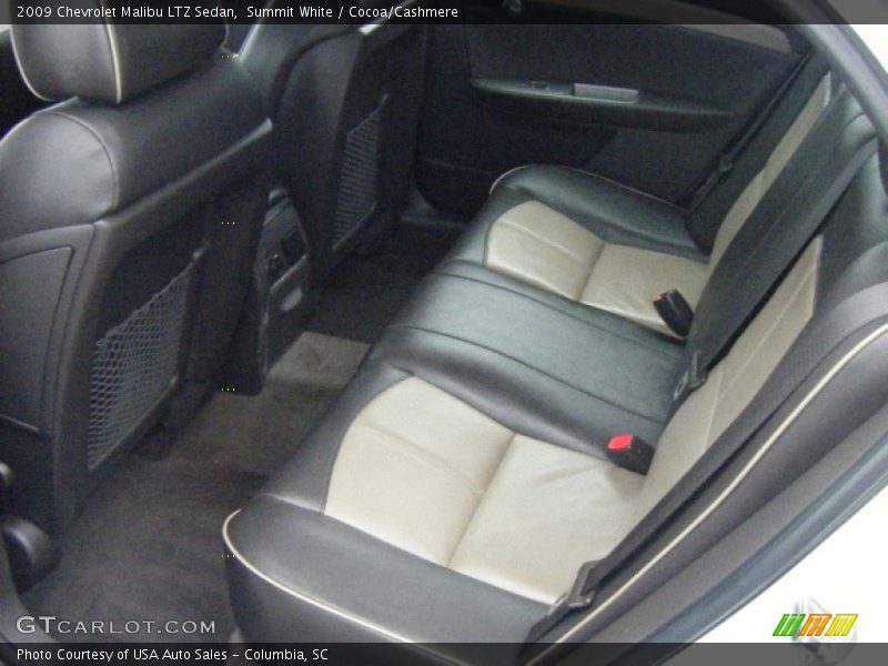 Summit White / Cocoa/Cashmere 2009 Chevrolet Malibu LTZ Sedan