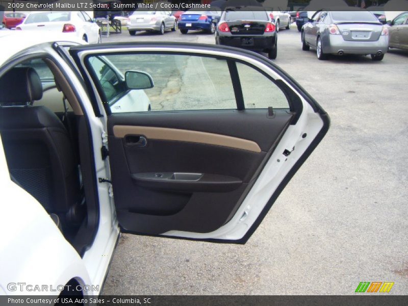 Summit White / Cocoa/Cashmere 2009 Chevrolet Malibu LTZ Sedan