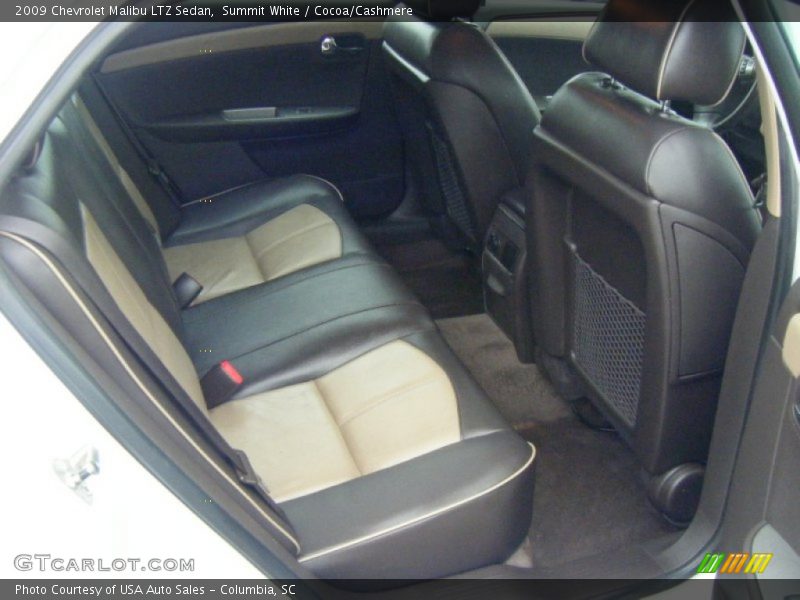 Summit White / Cocoa/Cashmere 2009 Chevrolet Malibu LTZ Sedan