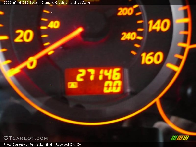 Diamond Graphite Metallic / Stone 2006 Infiniti G 35 Sedan