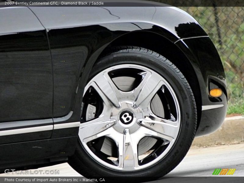 Diamond Black / Saddle 2007 Bentley Continental GTC