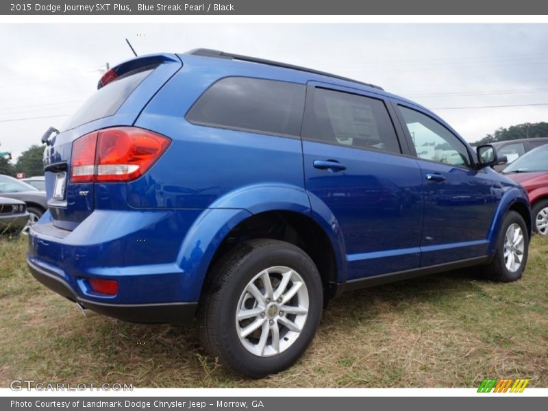 Blue Streak Pearl / Black 2015 Dodge Journey SXT Plus