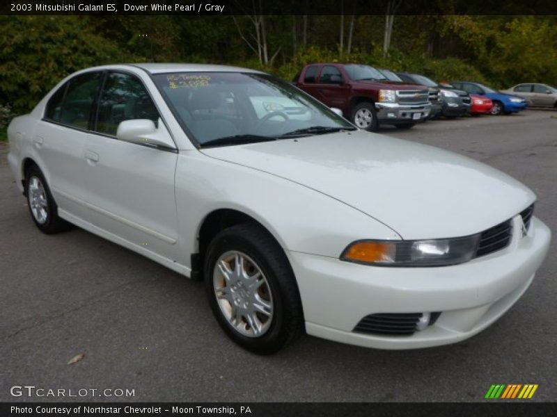 Dover White Pearl / Gray 2003 Mitsubishi Galant ES