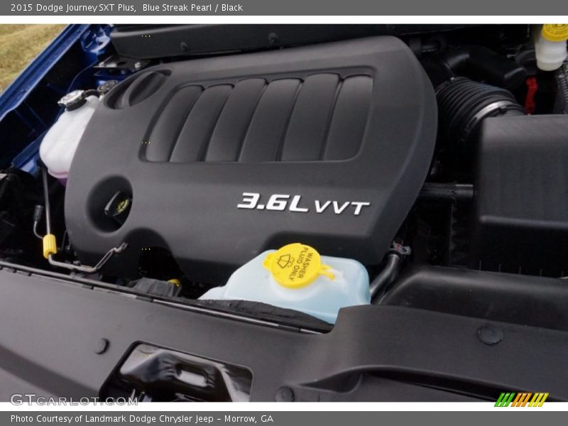 Blue Streak Pearl / Black 2015 Dodge Journey SXT Plus