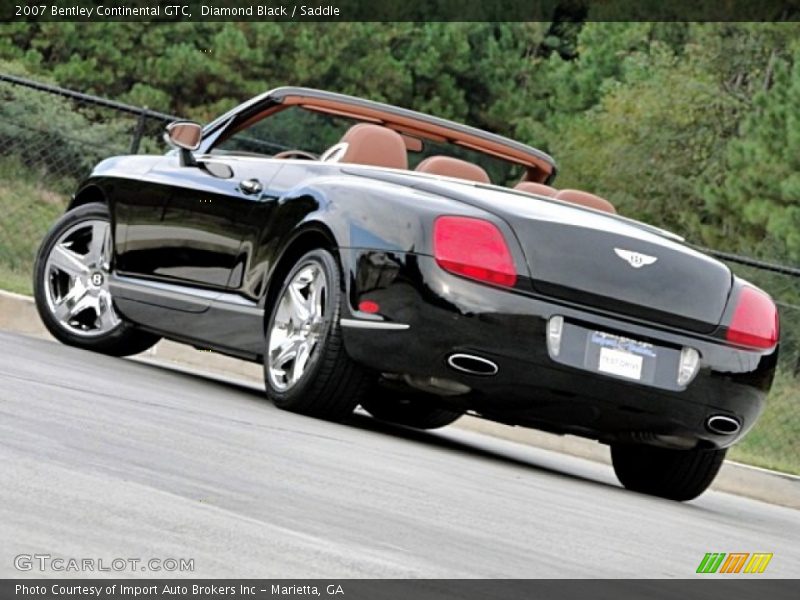 Diamond Black / Saddle 2007 Bentley Continental GTC