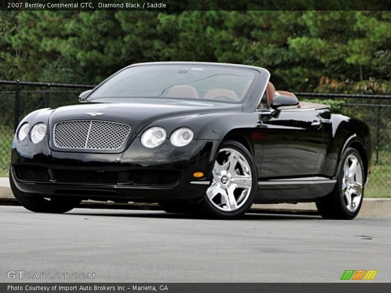 Diamond Black / Saddle 2007 Bentley Continental GTC