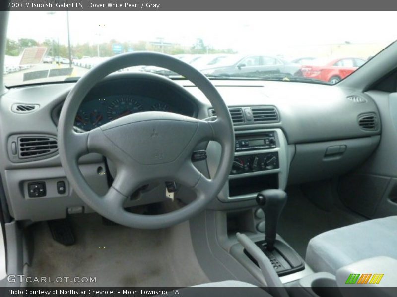 Dover White Pearl / Gray 2003 Mitsubishi Galant ES