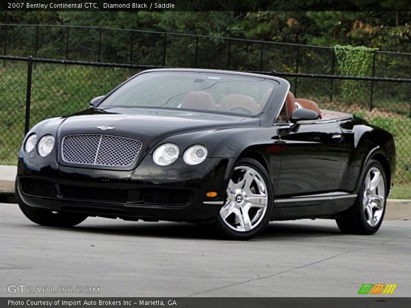 Diamond Black / Saddle 2007 Bentley Continental GTC