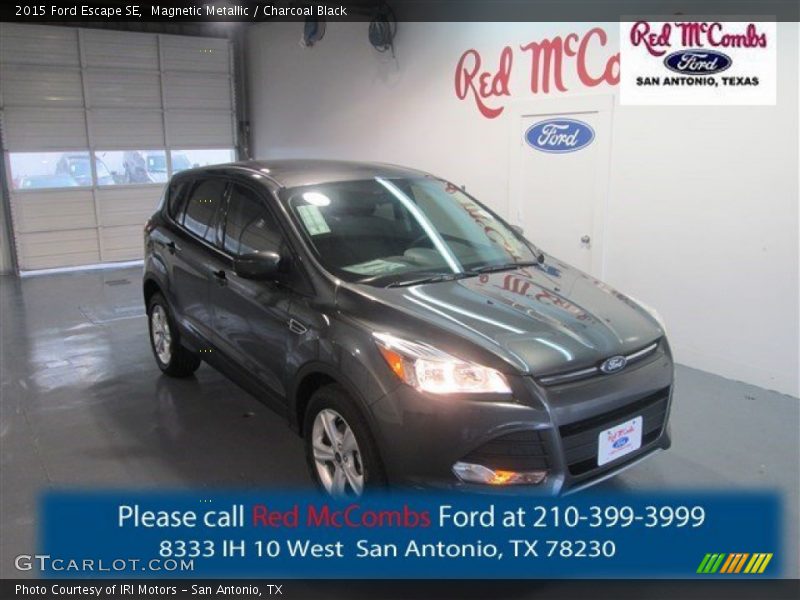 Magnetic Metallic / Charcoal Black 2015 Ford Escape SE